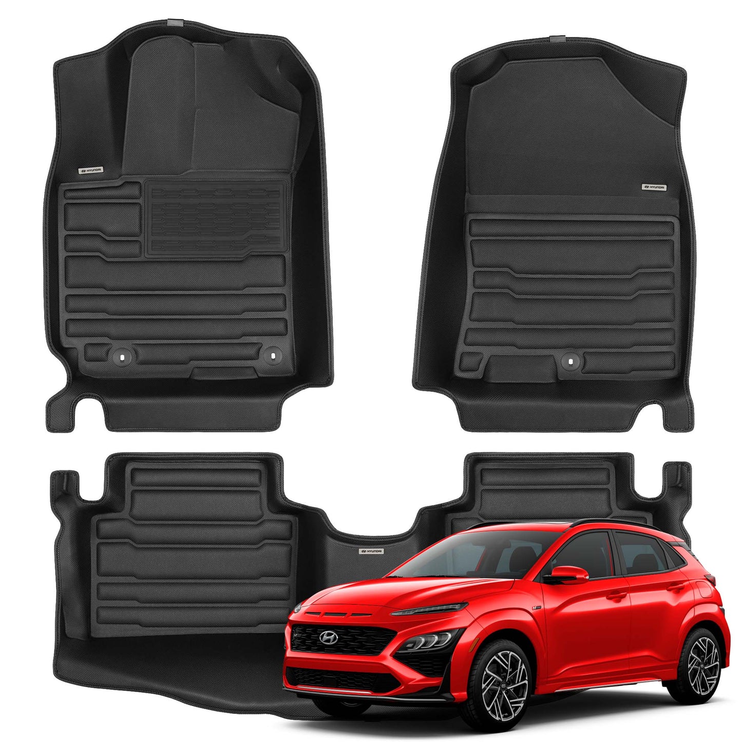 TuxMat 2018-2025 Kona TuxMat Premium Floor Liners TUX8423