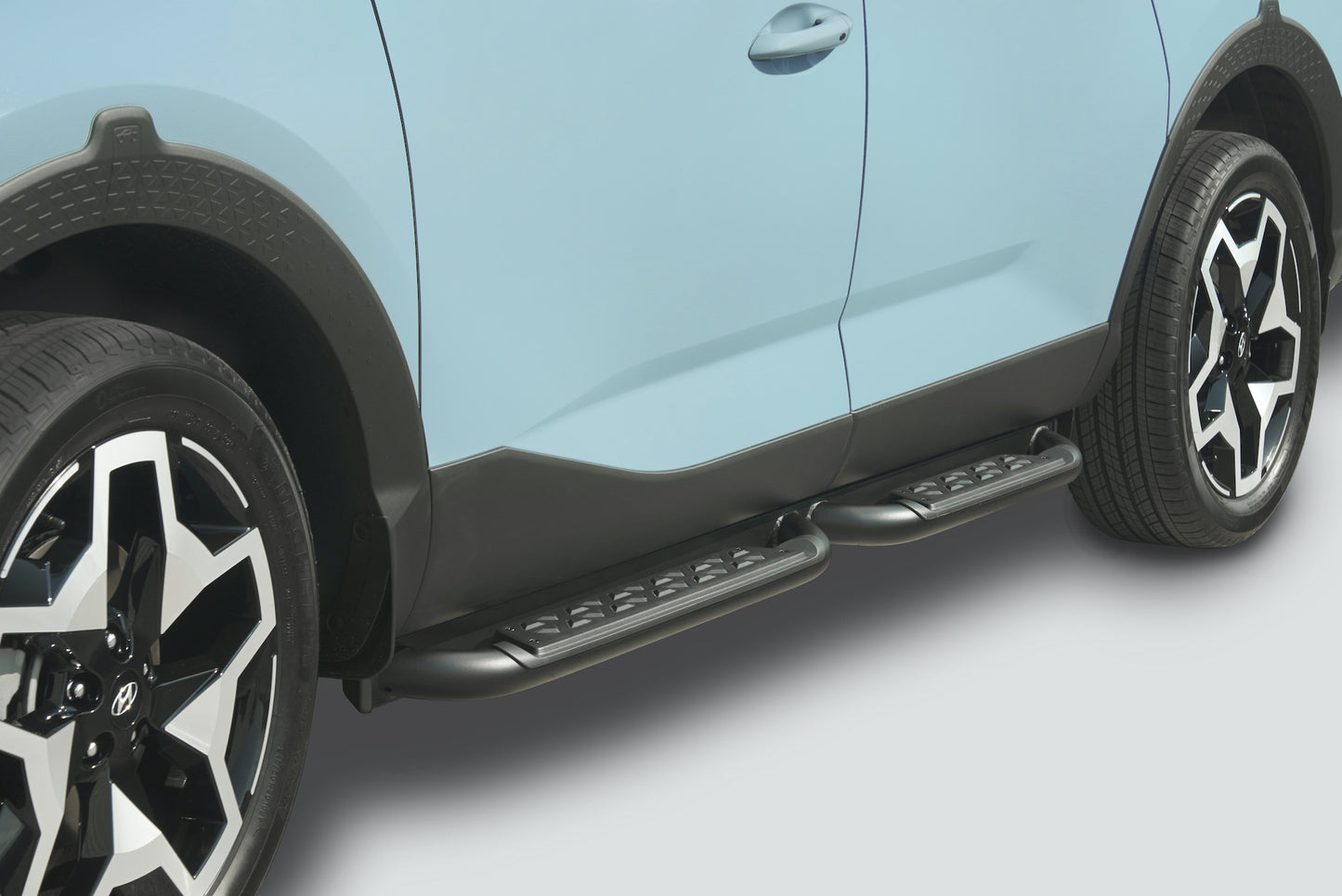 Hyundai 2022 Santa Cruz Side Steps - Round Tubes Black For Pref | Trend K5F37AC100