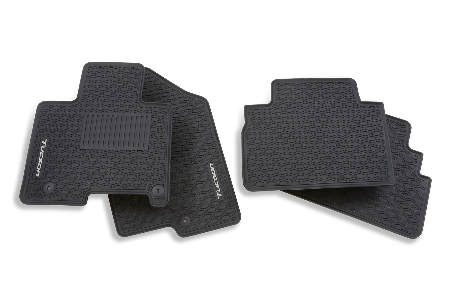 Hyundai 2022 Tucson Rubber Floor Mats - Front & Rear For HEV N7H13AP100