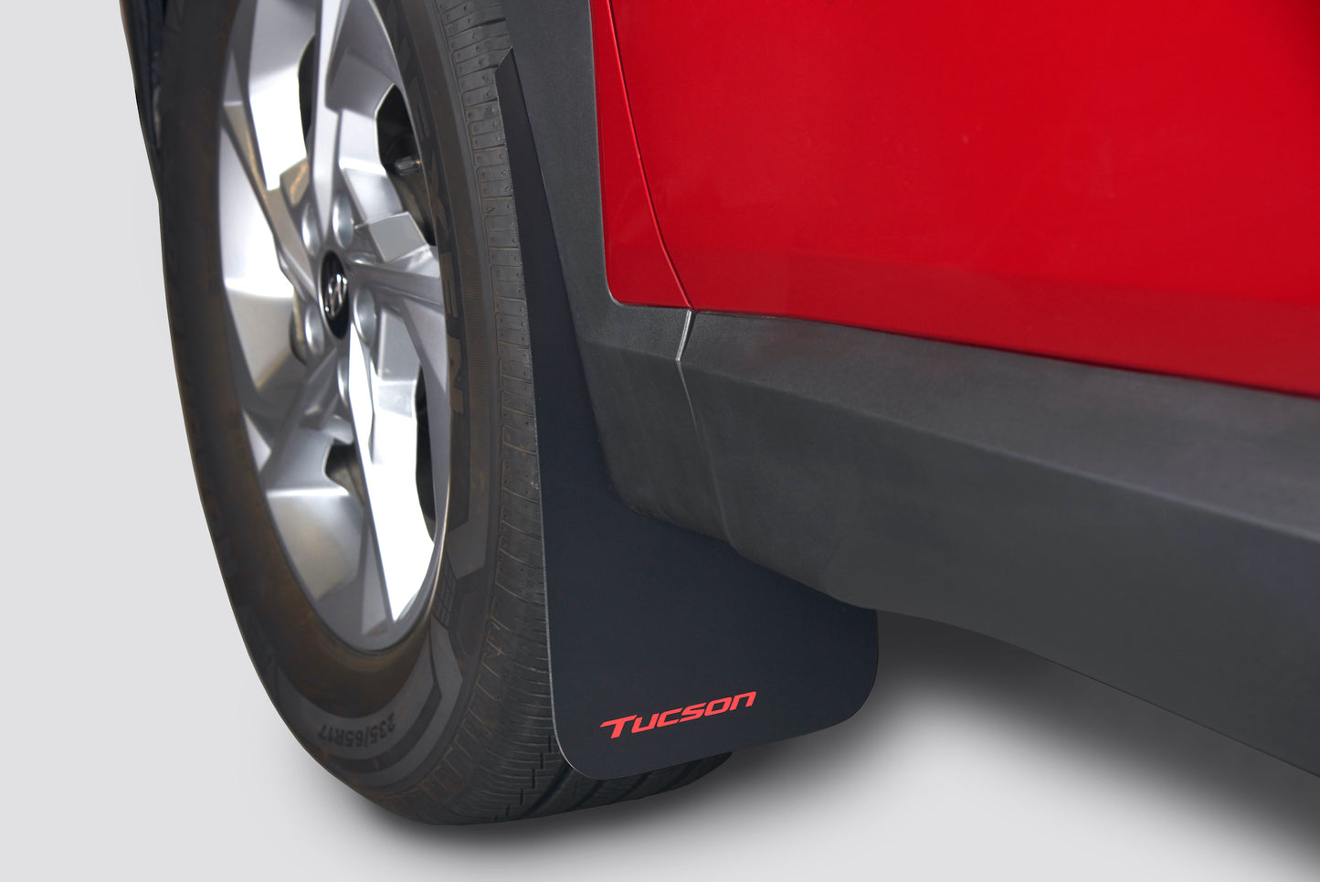 Hyundai 2022 Tucson Rally Armor Mud Guards Red Tucson Logo - Front & Rear For Ess | Pref | Trend | Urban | N Line N7H46AK010
