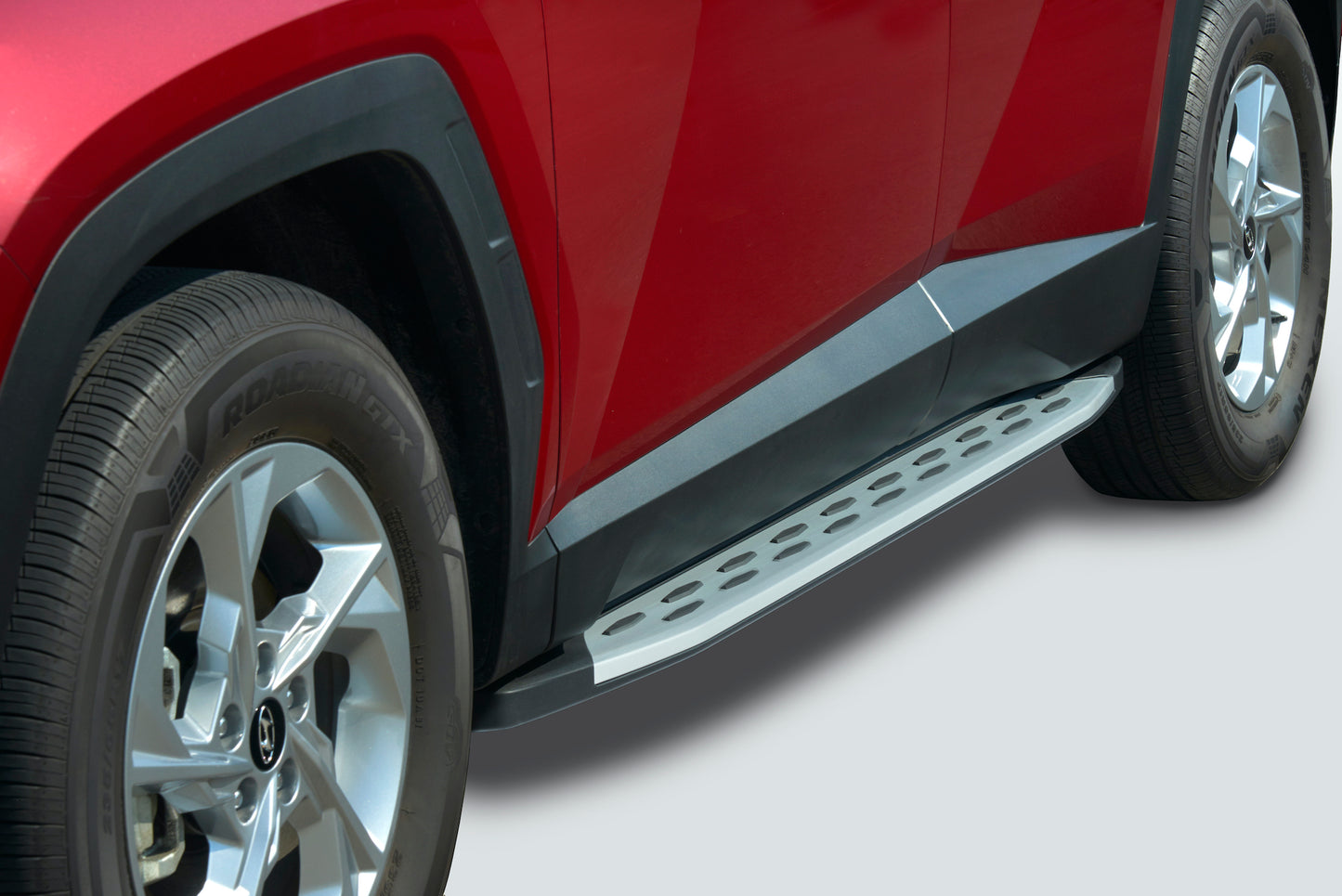 Hyundai 2022 Tucson Running Boards Black with Red Trim For Ess | Pref | Trend | Urban | N Line N7H37AP000