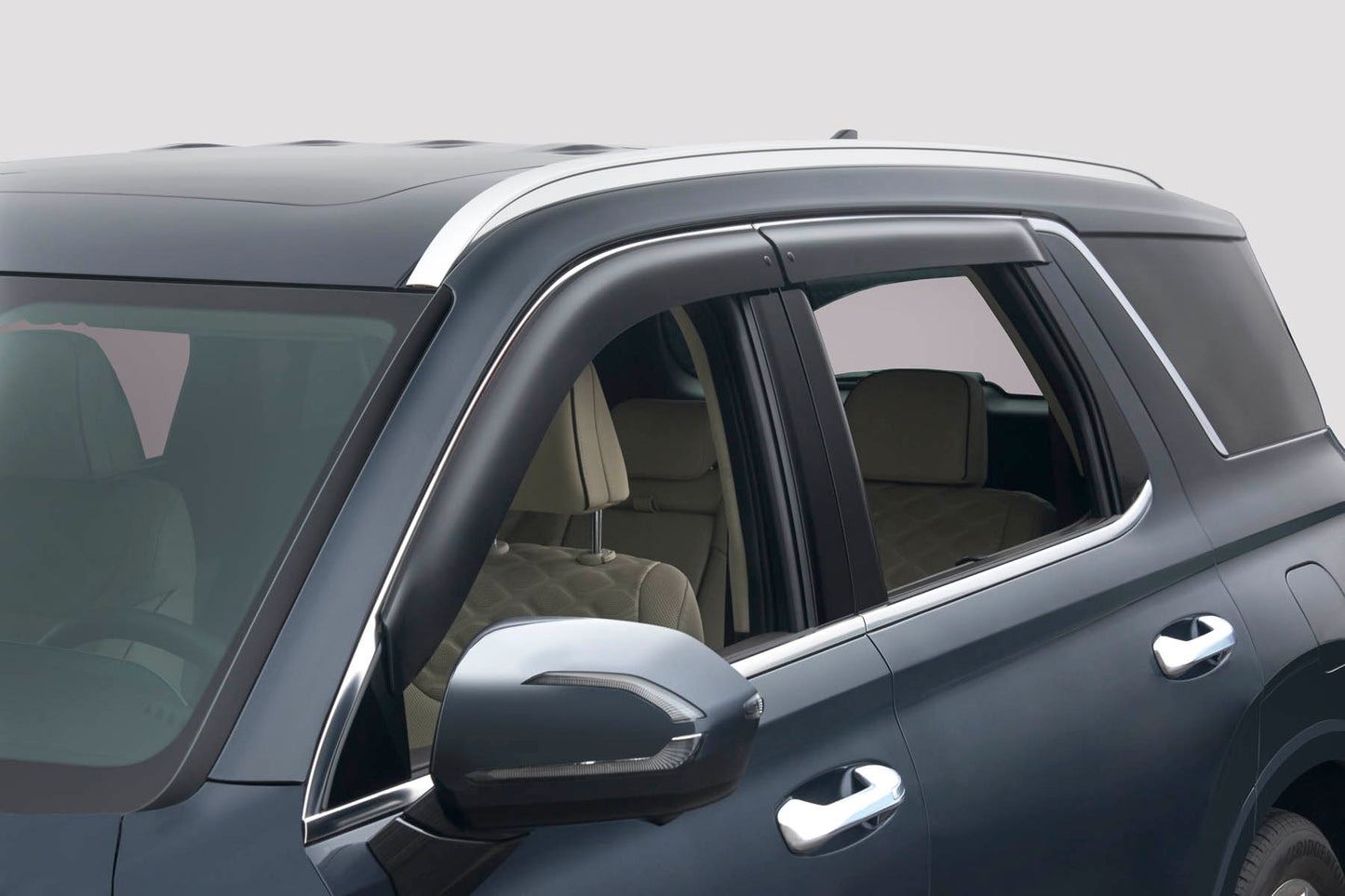 Hyundai 2022 Palisade Side Visors - Tape on For Ess | Pref | Lux | Ult S8H22AP000
