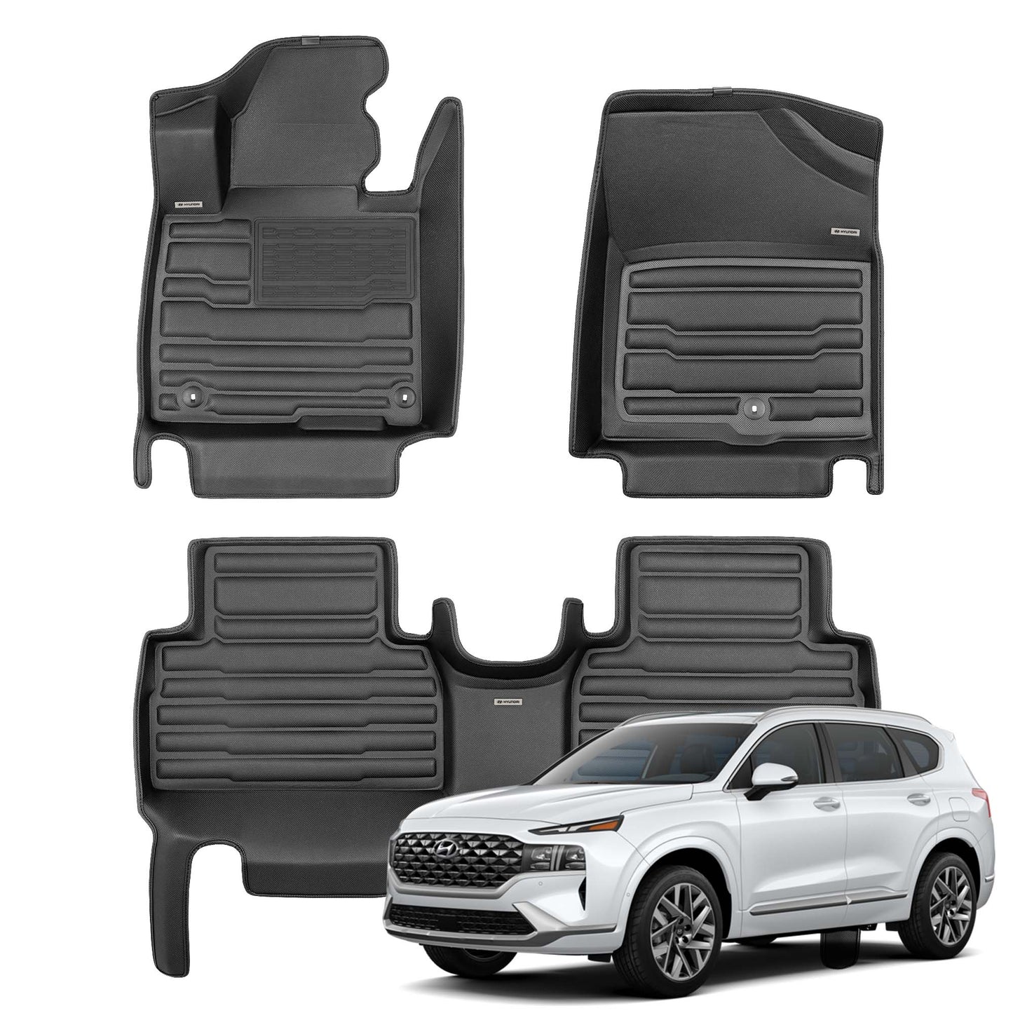TuxMat 2021-2025 Santa Fe TuxMat Premium Floor Liners TUX8610