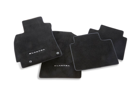 Hyundai 2020 Elantra Carpet Floor Mats (Black) - Front & Rear For Ess | Pref | Pref w\/ S&S | Lux | Ult F2F14AC101