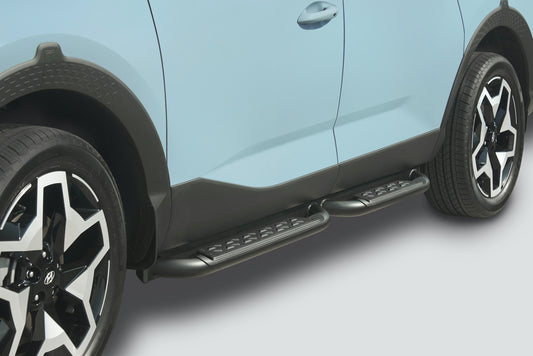 Hyundai 2022 Santa Cruz Side Steps - Round Tubes Black For Pref | Trend K5F37AC100