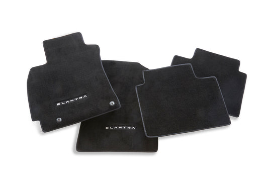 Hyundai 2023 Elantra Carpet Floor Mats (Black) - Front & Rear For Ess | Pref | Lux ABH14AP100
