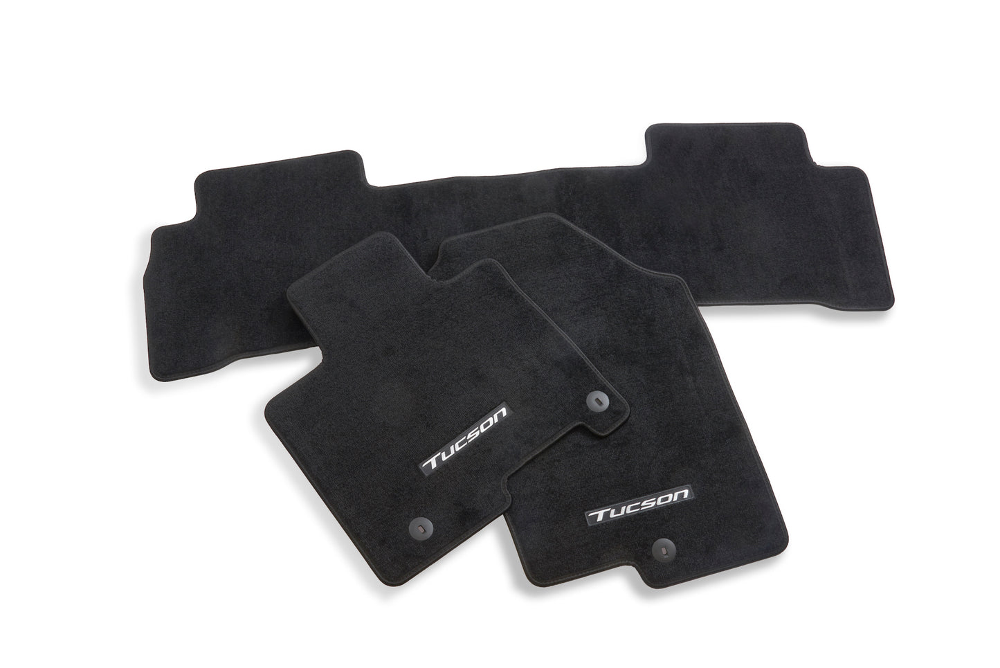Hyundai 2022 Tucson Carpet Floor Mats (Black) - Front & Rear For HEV P0F14AC100