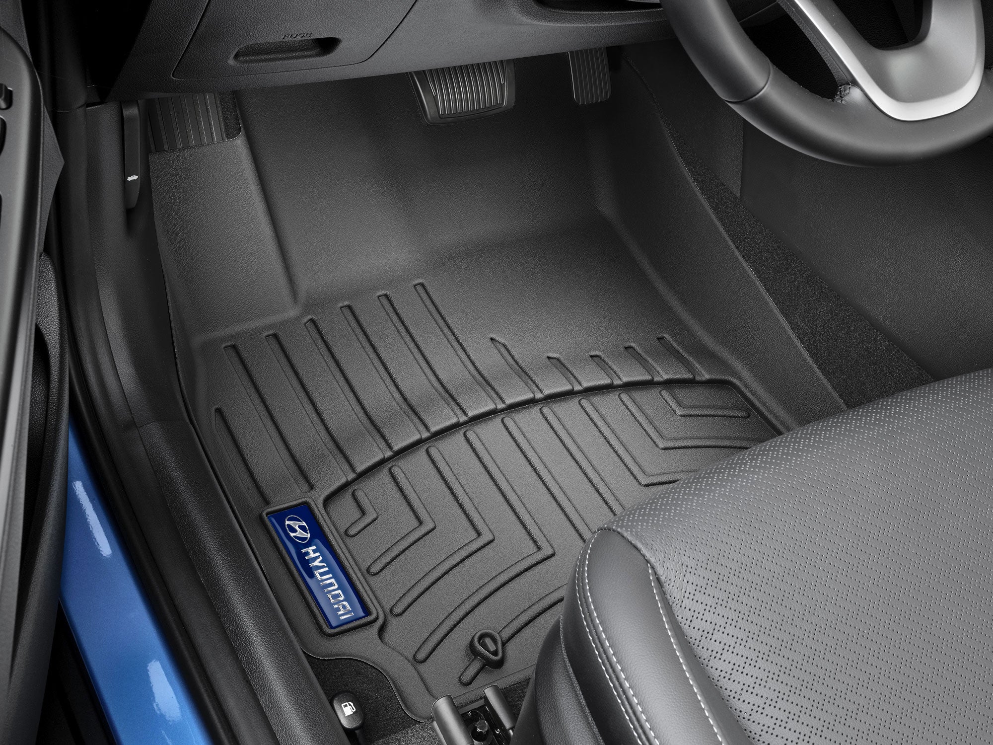 Hyundai 2023 Kona EV WeatherTech All Weather Floor Liners Front