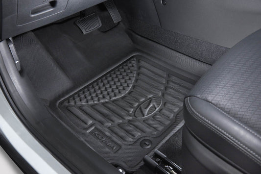 Hyundai 2020 Kona Premium All Weather Floor Liners - Front For Essential | Preferred | Luxury | Trend | Ultimate J9H17AP000