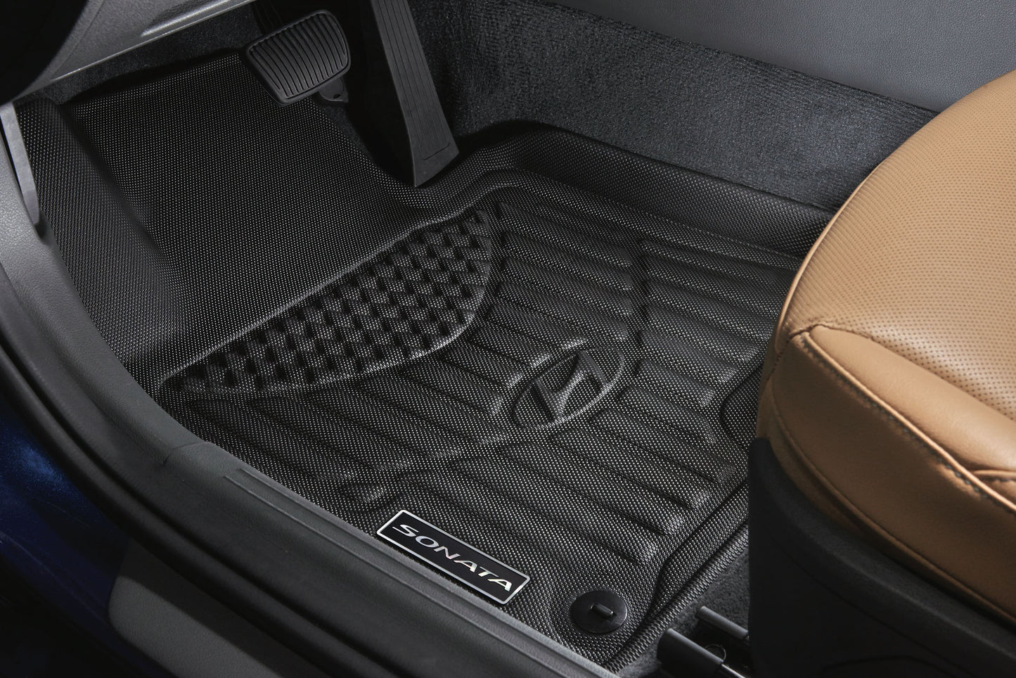 Hyundai 2020 Sonata Hybrid Premium All Weather Floor Liners - Front For Ult HEV L0H17AP000