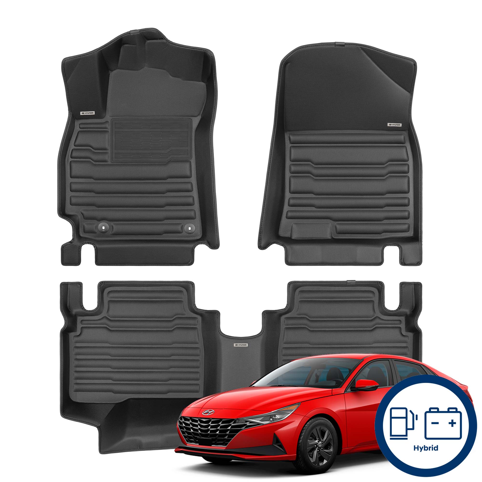 TuxMat 20212024 Elantra Hybrid TuxMat Premium Floor Liners TUX8634